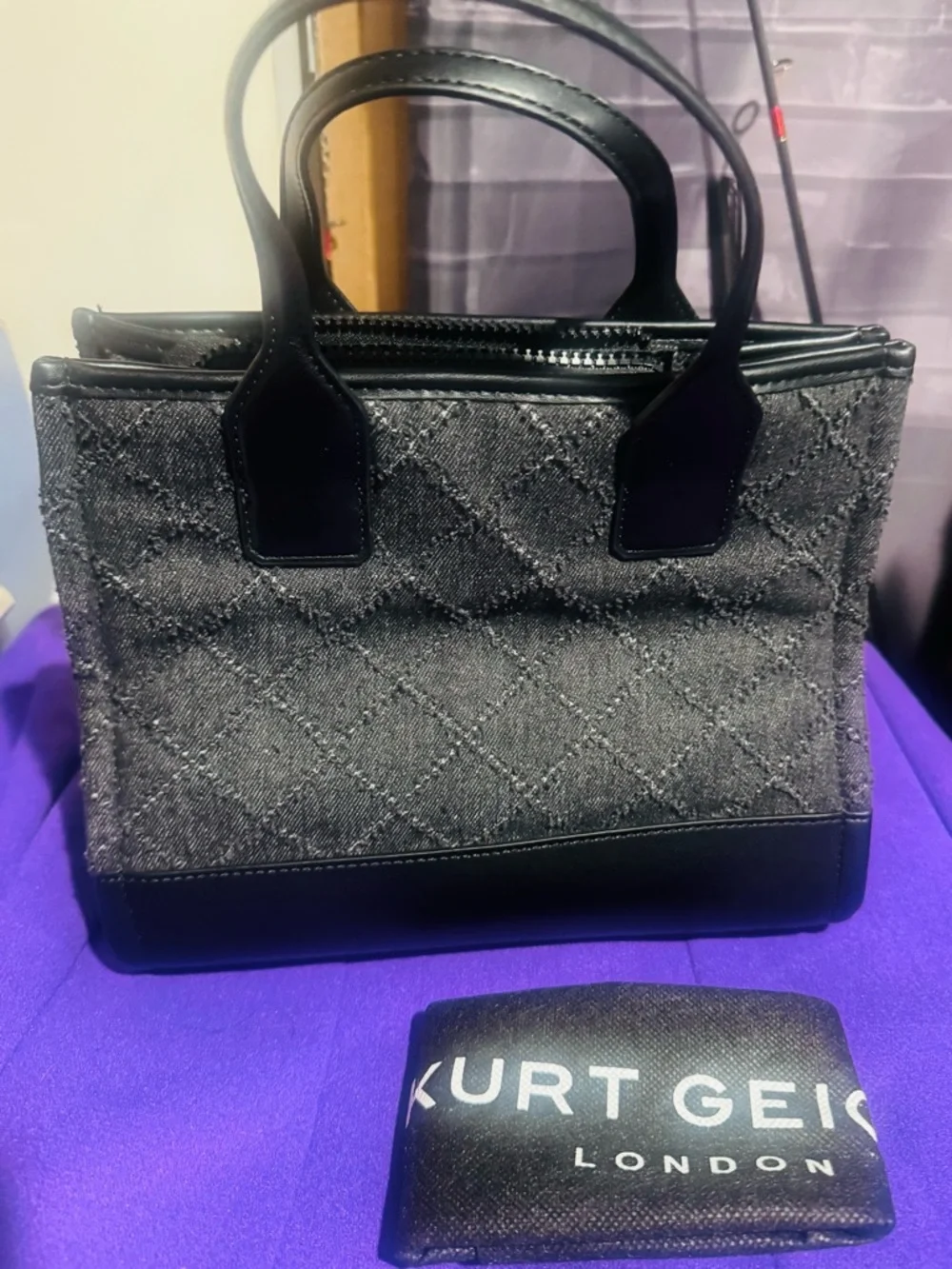Kurt Geiger London Black Quilted Tote Bag- NWT! Make an offer! - Picture 2 of 4